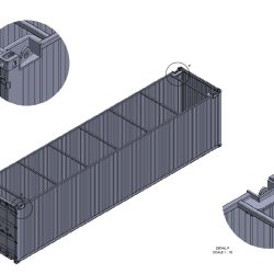 40 ft offshore container open type